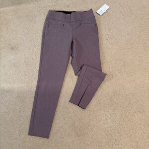 Maurices Mid-Rise Skinny Ankle Pants in Purple